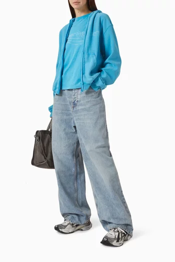 Zip-up Hoodie in Fleece