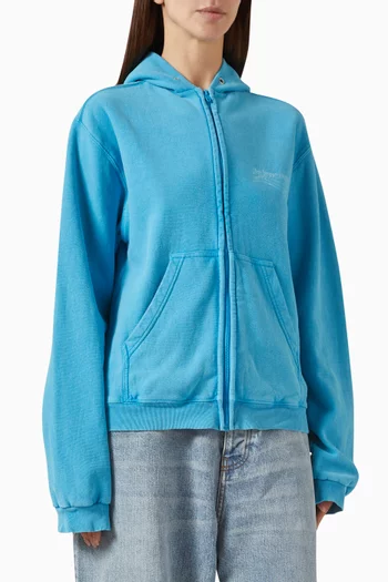 Zip-up Hoodie in Fleece