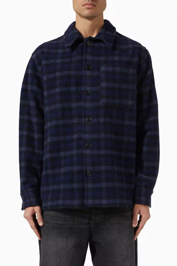 Check Overshirt in Wool