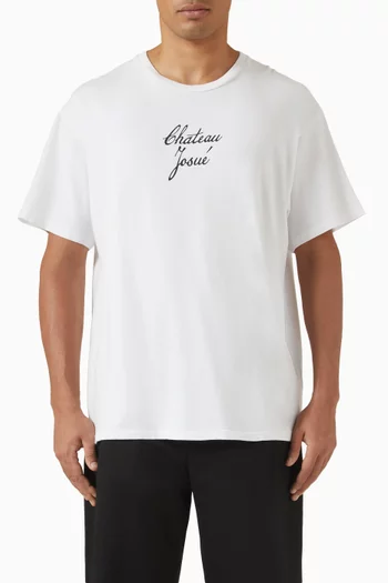 Chateau Script T-shirt in Cotton