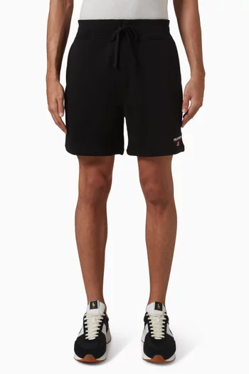 شورت رياضي بشعار الماركة مزيج قطن