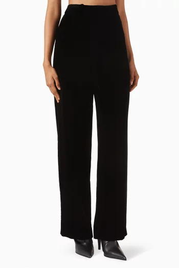 Tailored Pants in Cotton Velvet