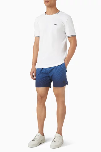 Degradé Monogram Print Swim Shorts