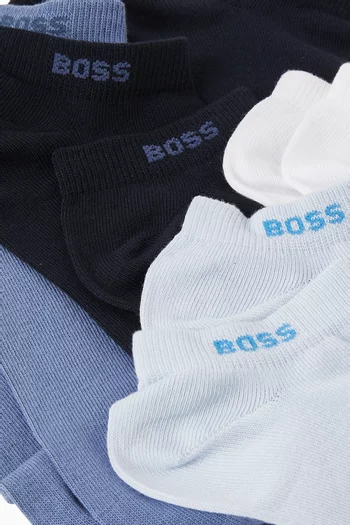 طقم جوارب على الكاحل مزيج قطن، 5 أزواج