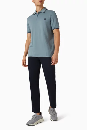 Twin Tipped Polo Shirt in Cotton Piqué