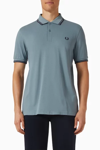 Twin Tipped Polo Shirt in Cotton Piqué