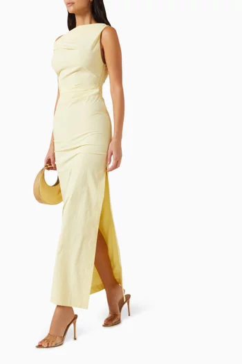 فستان أنجلينا بفتحة رقبة غير متماثلة