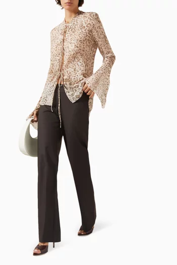 بلوزة فيلين بأربطة فيسكوز