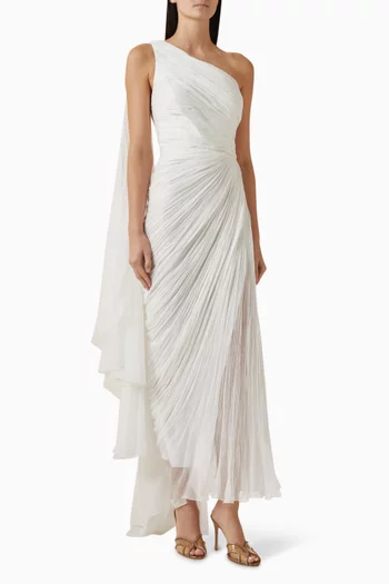 Pauline One-shoulder Gown in Silk
