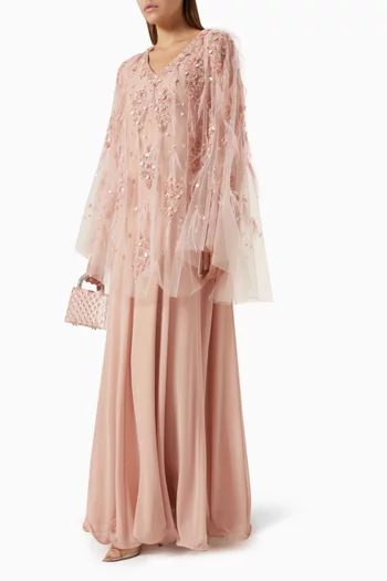 قفطان بكاب مطرز