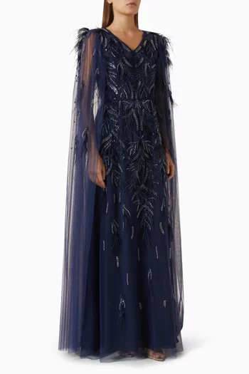 قفطان مطرز وكاب