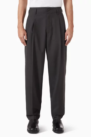 Pleated Pants in Wool-blend
