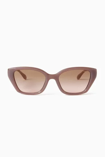 Irregular Sunglasses in Acetate