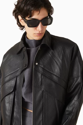 Square Logo Sunglasses in Acetate