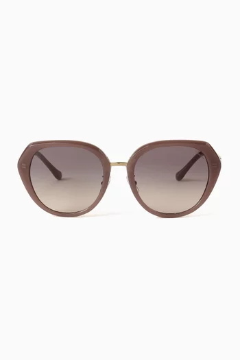 Cat-eye Sunglasses in Metal