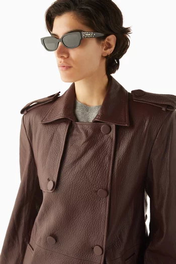 Rectangle Charm Sunglasses in Acetate