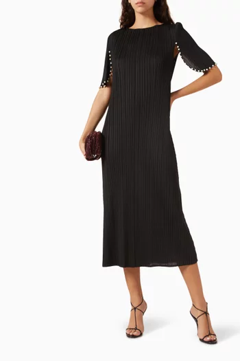 فستان فرناندا مطرز باللؤلؤ