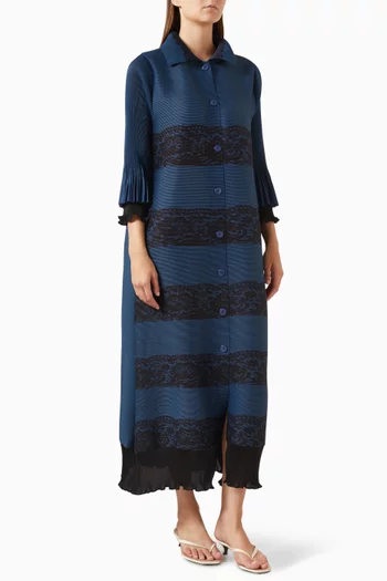 فستان اليسا طويل بطيات بليسيه