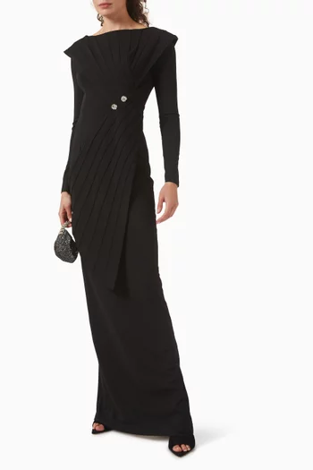 فستان سالفيا طويل قطن