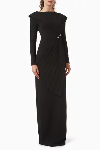 فستان سالفيا طويل قطن