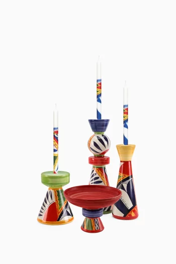 Carretto Sicilano Candle Holder in Ceramic