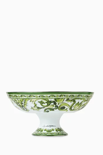 Maolica-print Fruit Bowl in Porcelain