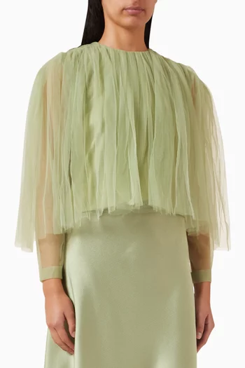Pleated Top in Tulle