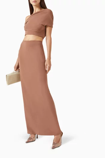 بلوزة إيدا قصيرة كوبرو مضلع