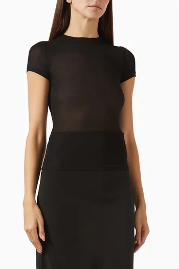 Sheer Baby-fit T-shirt in Jersey
