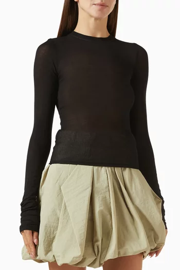 Sheer T-shirt in Jersey