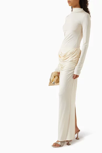 Raffy Draped Skirt in Jersey