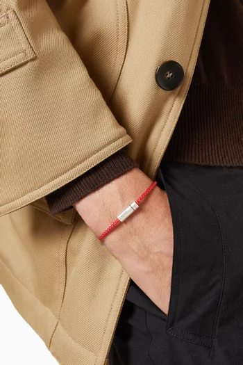 7g Nato Cable Cord Bracelet in Sterling Silver