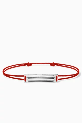 5g Godron Cord Bracelet in Sterling Silver