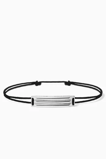5g Godron Cord Bracelet in Sterling Silver