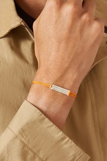 5g Godron Cord Bracelet in Sterling Silver