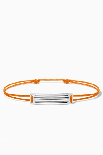 5g Godron Cord Bracelet in Sterling Silver