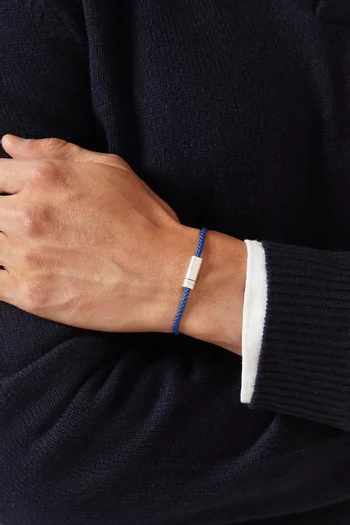 7g Nato Cable Cord Bracelet in Sterling Silver