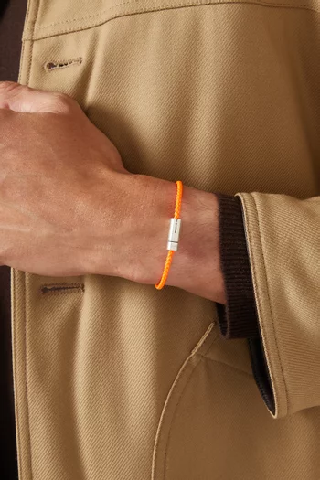 7g Nato Cable Cord Bracelet in Sterling Silver