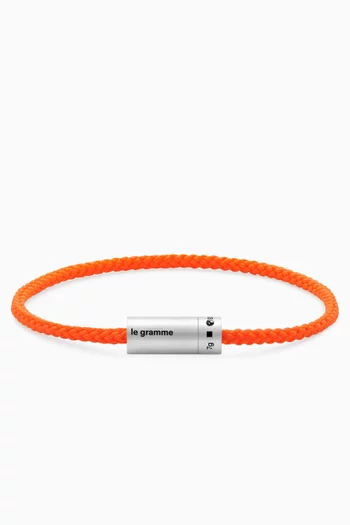 7g Nato Cable Cord Bracelet in Sterling Silver