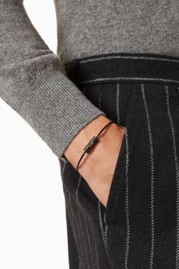 5g Cable Bracelet in 18kt Yellow Gold & Silver