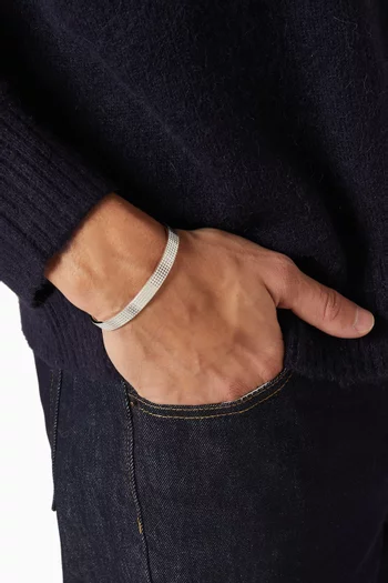 23g Ribbon Bracelet in Sterling Silver