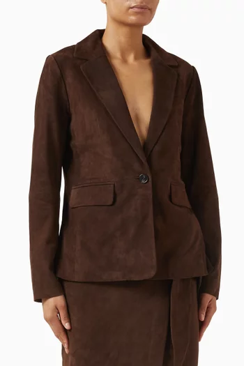 Tailored Jacket in Suede