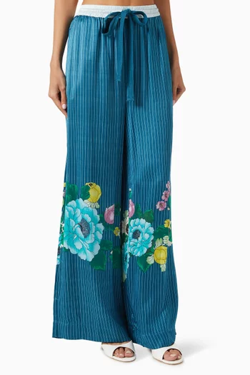 Waterbeds Lounge Pants in Viscose Satin