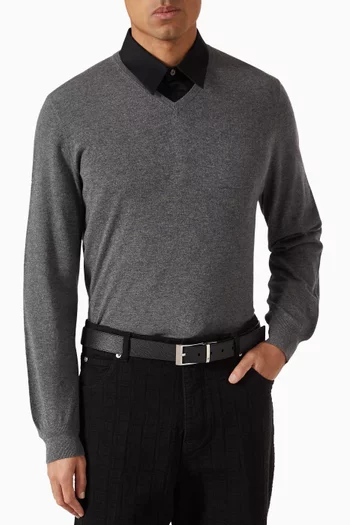 حزام شيفي 35 بوجهين جلد