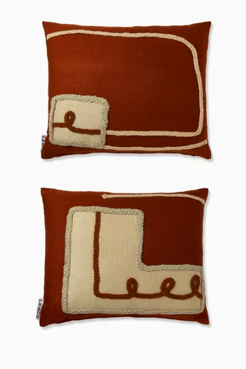 Zora Pillowcase in Wool, Set of 2