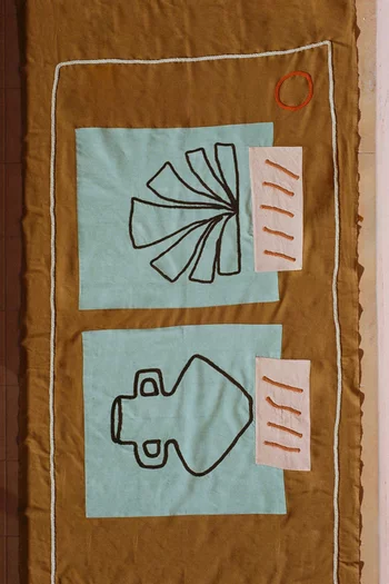 Noam Blanket in Wool & Cotton-blend