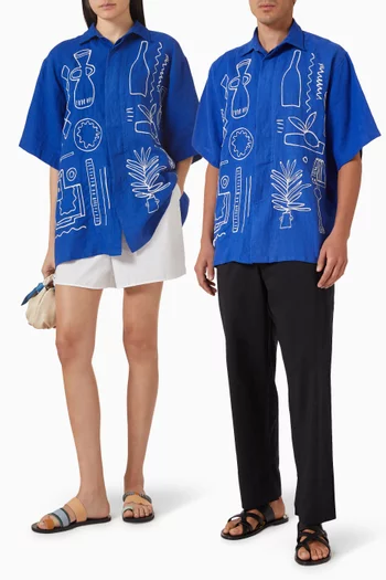 A Summer In Marrakech Shirt in Linen