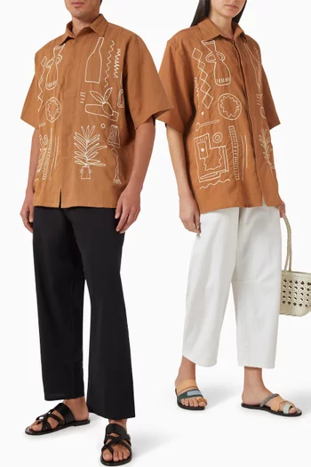 A Summer In Marrakech Shirt in Linen