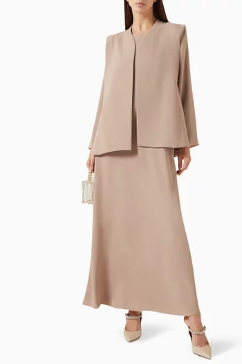Layered 3-piece Abaya Set