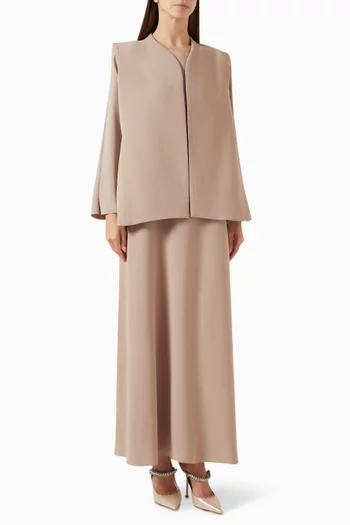 Layered 3-piece Abaya Set